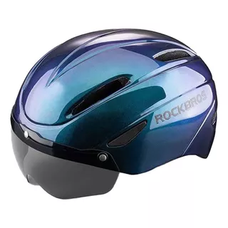 Casco De Ruta Rockbros Con Gafas Magneticas