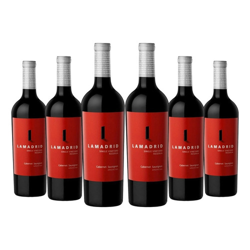 Vino Lamadrid Reserva Cabernet Sauvignon Caja X6 Unidades