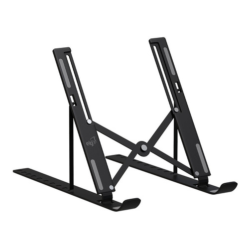 Soporte para portátil, tableta, base ergonómica, escritorio ajustable, color: negro