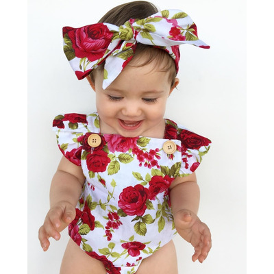 Vestido De Bebe Niña Con Flores Para Fiestas Bautizos Bodas