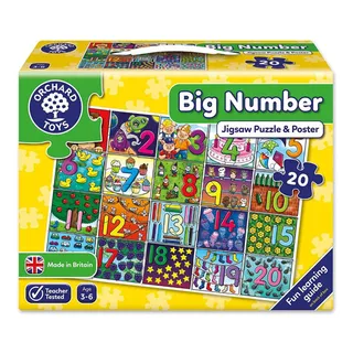 Puzzle Didactico Infantil Numeros Y Cantidades Orchard 237