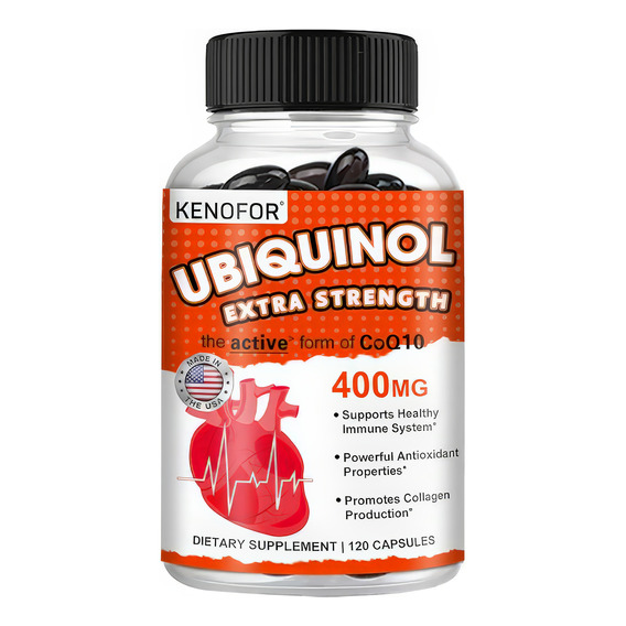 Ubiquinol 400mg + Vit E 20mg 120 Cápsulas 