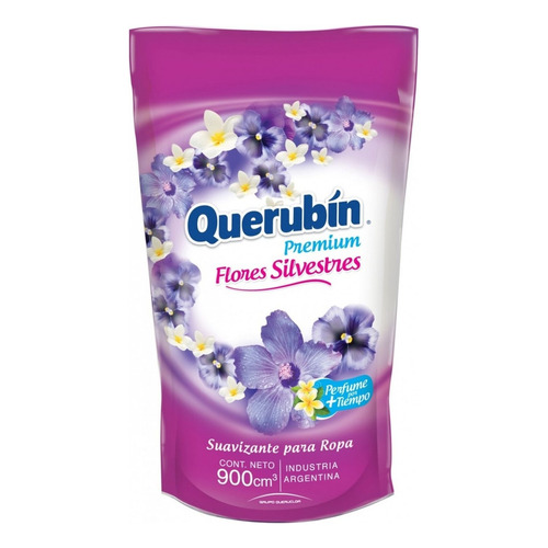 Suavizante Querubín Premium Flores silvestres repuesto 900 ml