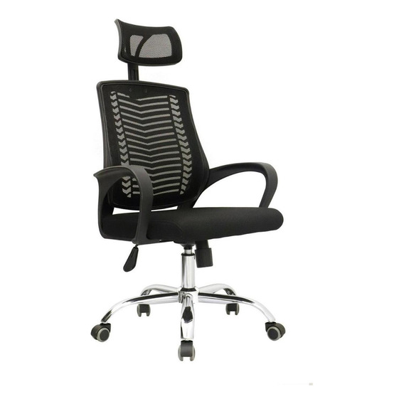 Silla De Oficina Giratoria Bonno Presidente Lifan Color Negro