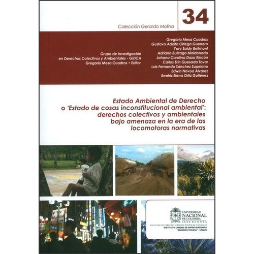 Estado Ambiental De Derecho O  Estado De Cosas Inconstitucio, De Mesa Cuadros, Gregorio. Editorial Unl En Español