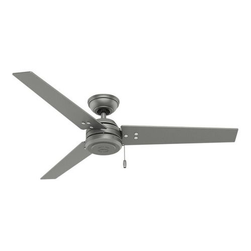 Hunter Ventilador Techo Exterior 52 Cassius, Control Cadena Cantidad de aspas 3 Estructura Matte silver Aspas Matte silver/Black willow Diámetro 52 " Material de las aspas MDF