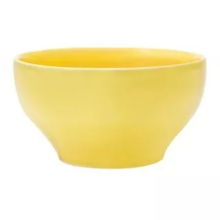 Bowl Cerealero Ceramica Biona Tazon Cereales 600ml 14cm Color Amarillo