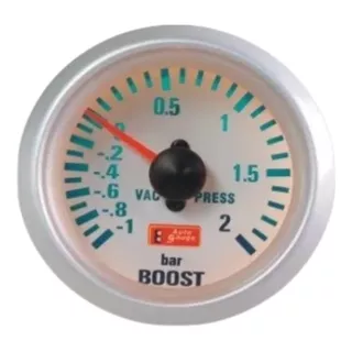 Auto Gauge Pressão De Turbo 2 Bar 52mm Silver Serie