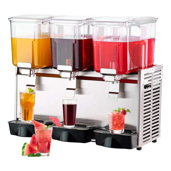 Dispensador De Bebidas Frias 12 Litros X 3 Tanques 620w