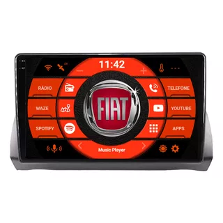 Multimídia Fiat Argo Android 9 Polegas Trekking Volante Wifi