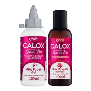 Amaciante Calox Gel E Finalizador Óleo Rosa Mosqueta Spa Pés