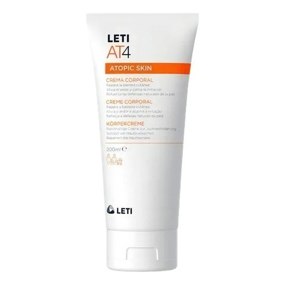 Leti At4 Crema Corporal, Piel Atopica, Emoliente Y Protector