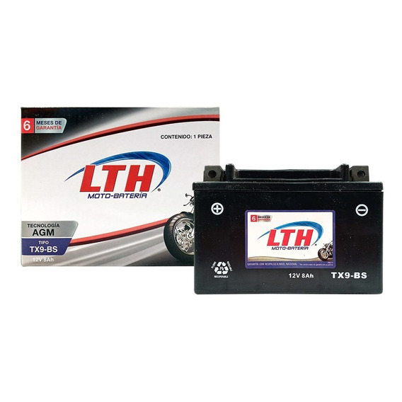 Motobateria Gel Lth Agm 12v 8amp