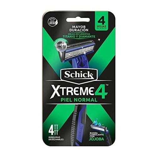 Afeitadora Schick Xtreme 4 X 2 Unidades. Piel Normal