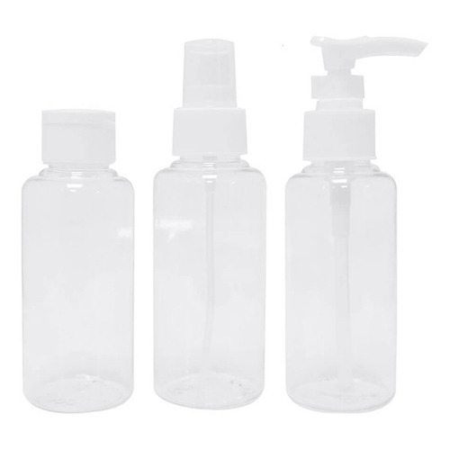 Atomizador Spray Envase Surtidos Plástico 100ml X3 Unidades