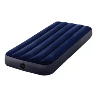 Colchão Inflável Intex Dura Beam  Cor Azul Hasta 130kg De  76cm X 191cm X 25cm