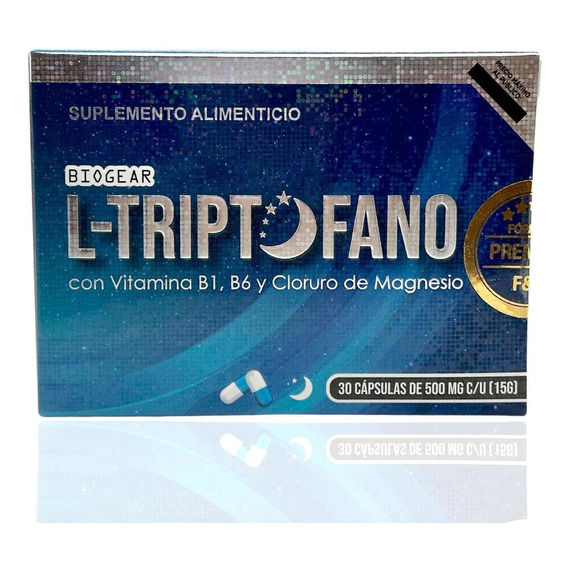 Triptofano Cloruro De Magnesio 30 Cáps Biogear Vitamina B1 B