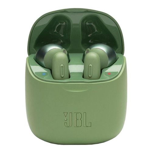 Audífonos in-ear gamer inalámbricos JBL Tune 220TWS 220 verde con luz  verde oscuro LED