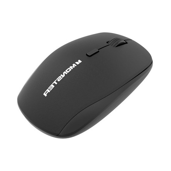 Mouse Inalambrico Monster Km3-mbk Color Negro