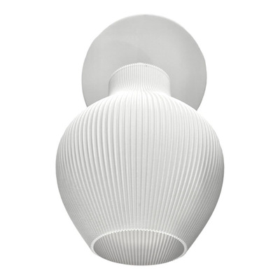 Aplique 1 Luz Tulip Blanco Deco Moderno Apto Led Lmp