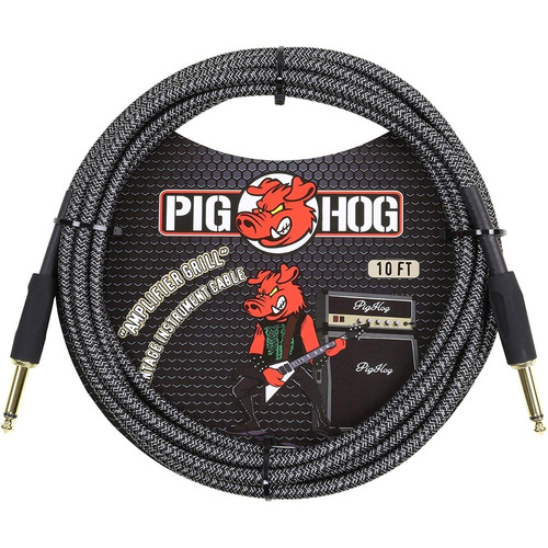 Cable Guitarra Bajo Amplifier Grill 3metro Pig Hog Pch10ag