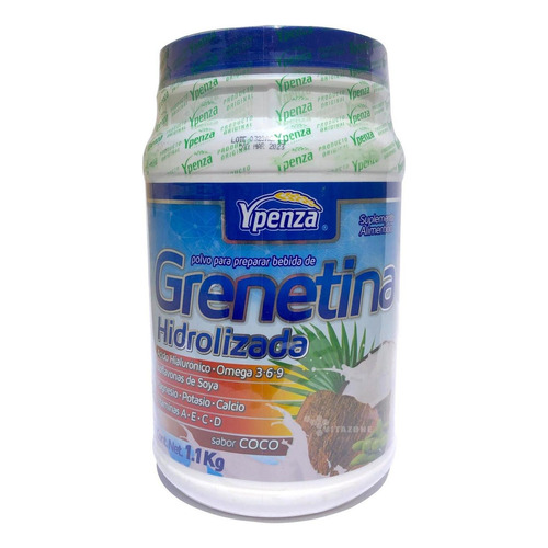 Grenatina Hidrolizada Ypenza 1.1 Kg Omega 3 6 Y 9 Isoflavona Sabor Coco