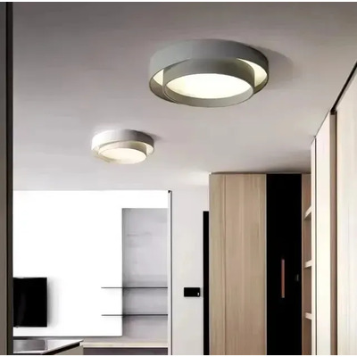 Plafon Led Sal Negro Aplique 50cm 48w Cct Luz Desing Negro
