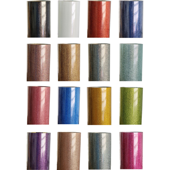 Vinil Textil Glitter 50 Centimetros X Metro Lineal