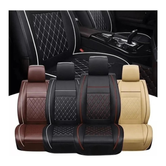 Funda Individual Cubre Asiento Eco-cuero Auto Premium Luxura