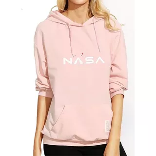 Buzo Hoodie Capota Deportivo Nasa Cohete Mision Espacial Usa