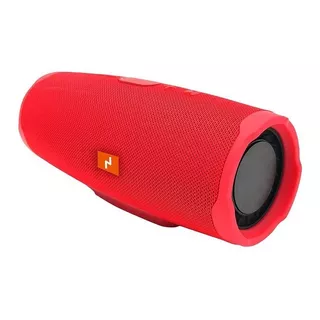 Parlante Inalambrico Portatil Bluetooth Noga Bt674 Agua Tws Color Rojo