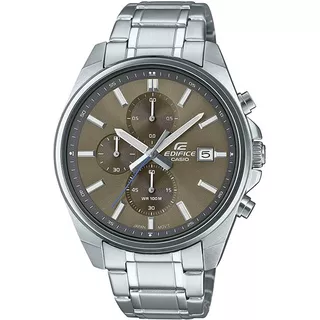 Reloj Casio Edifice Efv-610d-5cv Para Hombre E-watch Color De La Correa Efv-610d-5cvcr Color Del Bisel Khaki Color Del Fondo Khaki