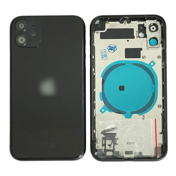 Carcasa Chasis Tapa Trasera Para iPhone 11 A2111 A2223 Negro