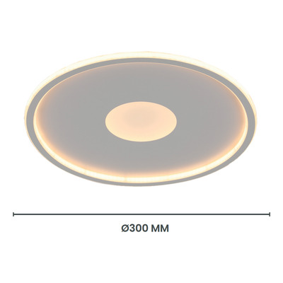 Plafon Led Rotor Redondo Deco Diseño Moderno Luz Desing