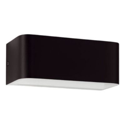 Aplique Bidireccional Sania-4 15cm 1 Luz 12w Blanco/negro