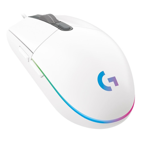 Mouse gamer de juego Logitech G  G Series Lightsync G203 blanco