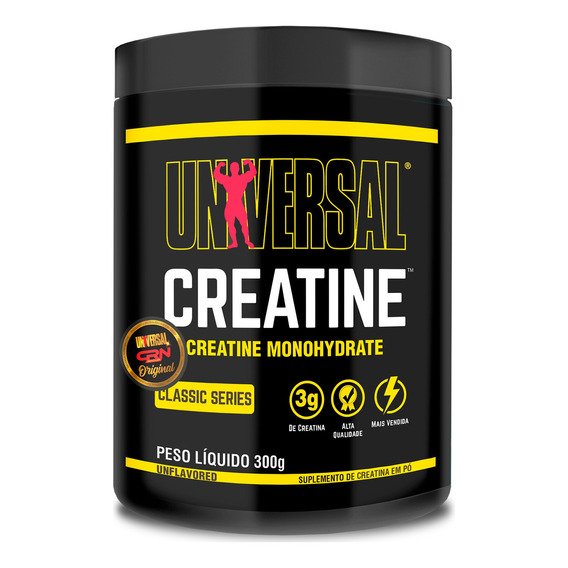 Suplemento en polvo Universal  Classic Series Creatine creatina monohidratada en pote de 200mL