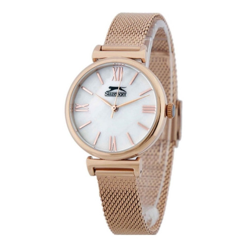 Reloj Mujer Slazenger Sl-9-6117-3-02 /relojería Violeta Color de la correa Gold rose