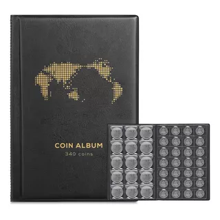 Album Organizador Colección 340 Monedas Medallas Numismatica