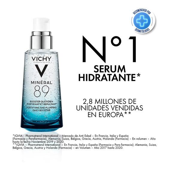 Minéral 89 Concentrado Fortificante 50ml Vichy Momento de aplicación Día Noche Tipo de piel Todos