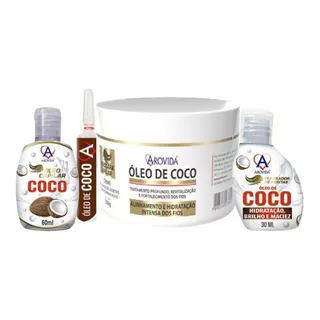 Kit Cronograma Capilar Restauração Óleo De Coco Completo