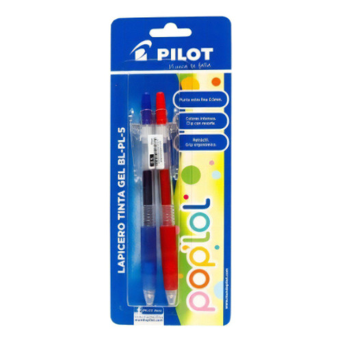 Boligrafo Pilot Pop Lol Bl-pl-5 L + R Azul Y Rojo Blis Color de la tinta Azul/Rojo