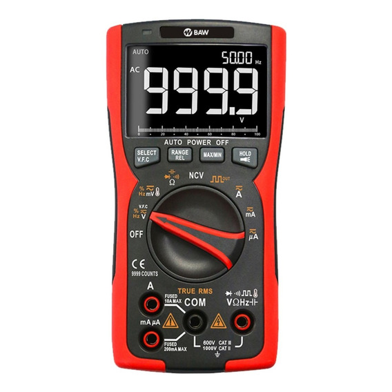 Multimetro Tester Digital Capacimetro Baw Rm777