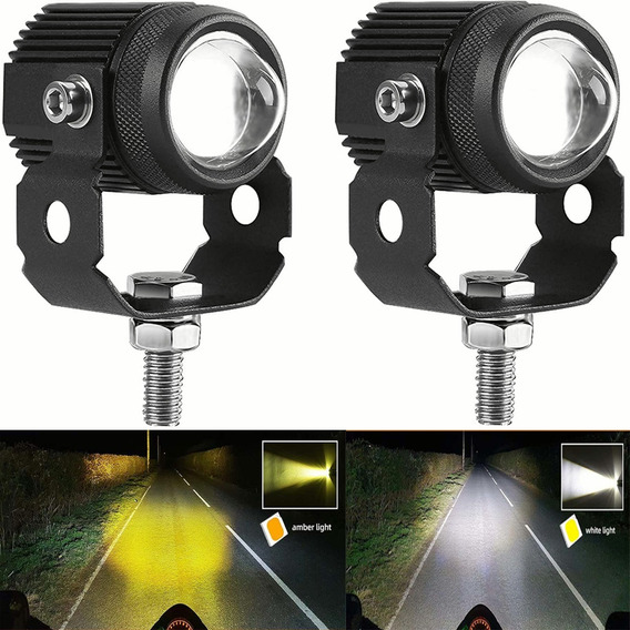 Par Luces Led Auxiliares Faros Niebla Para Auto Moto 60w