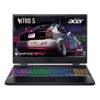 Portátil Gamer Acer Nitro 5 R5 8gb 512gb Ssd Rtx 3050 W11 Color Negro