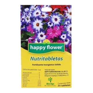 Fertilizante Nutritabletas Happy Flower