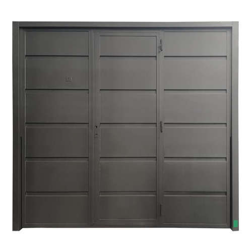 Porton Levadizo Puerta 270x235 Grande Camioneta Manual Color Gris oscuro