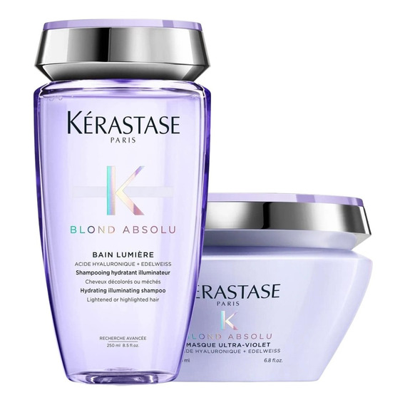 Kit Shampoo Kerastase Blond + Mascarilla Para Cabello 250 Ml