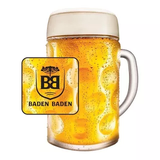 Caneca De Chopp Personalizada Baden Baden 1 Litro 1250ml Cor Branco