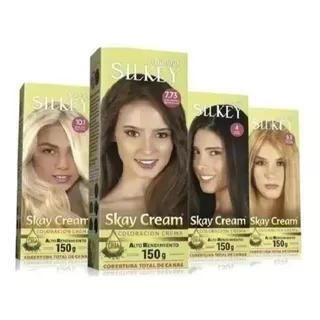 Kit Skay Cream Silkey Coloracion Alto Rendimiento X150